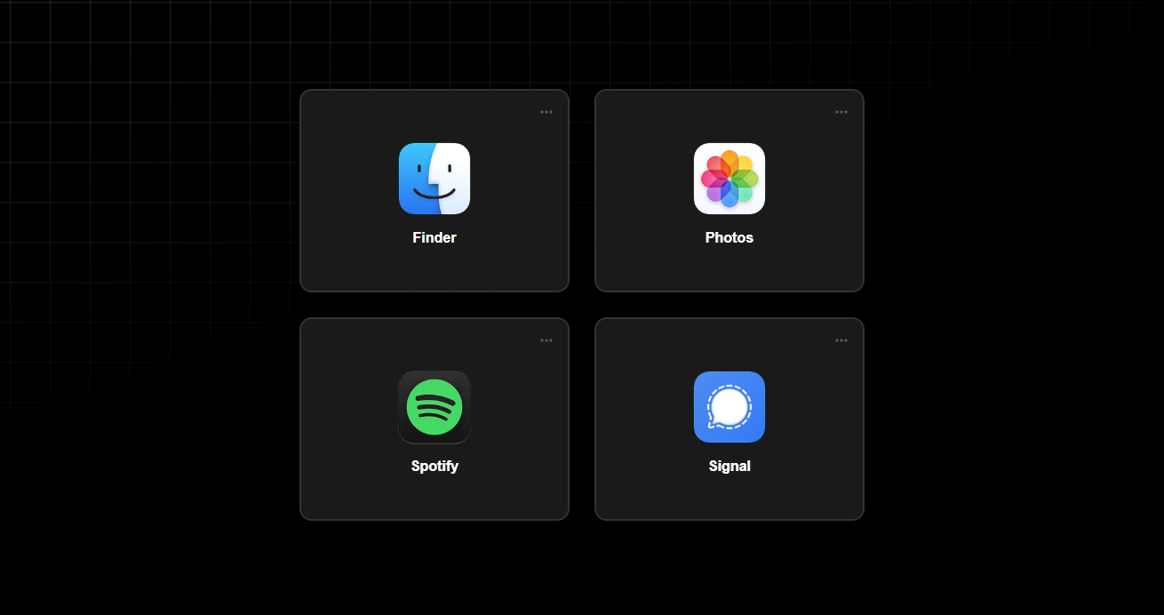 Menu Macbook
