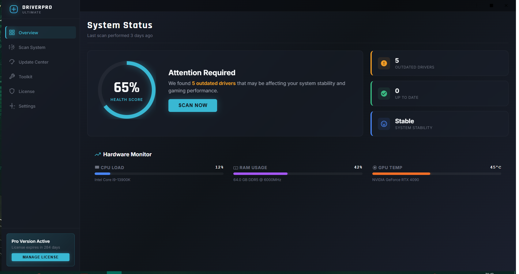 Admin Panel Blue