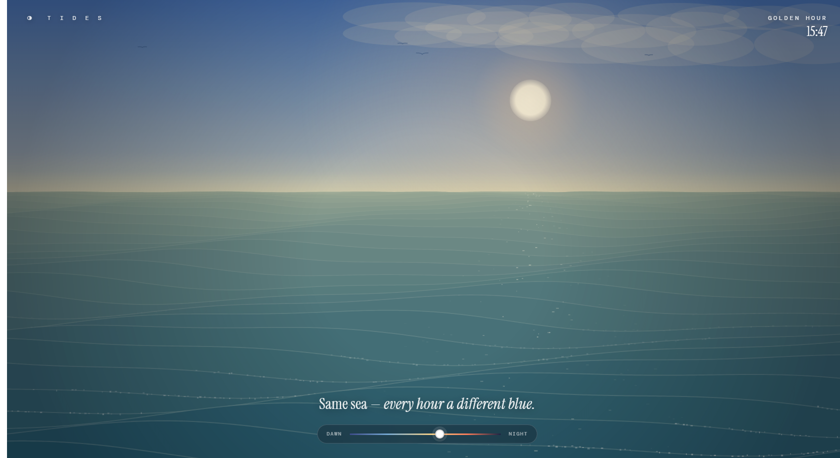 sunset ocean